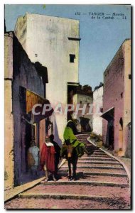 Old Postcard Morocco Tangier Casbah Montee Donkey Donkey