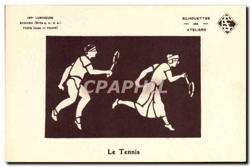 Old Postcard Tennis