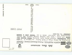 Unused Pre-1980 RESTAURANT SCENE North Rustico - By New Glasgow PE B9004