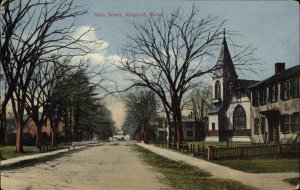 KINGSTON MA Main Street Scene c1910 Postcard