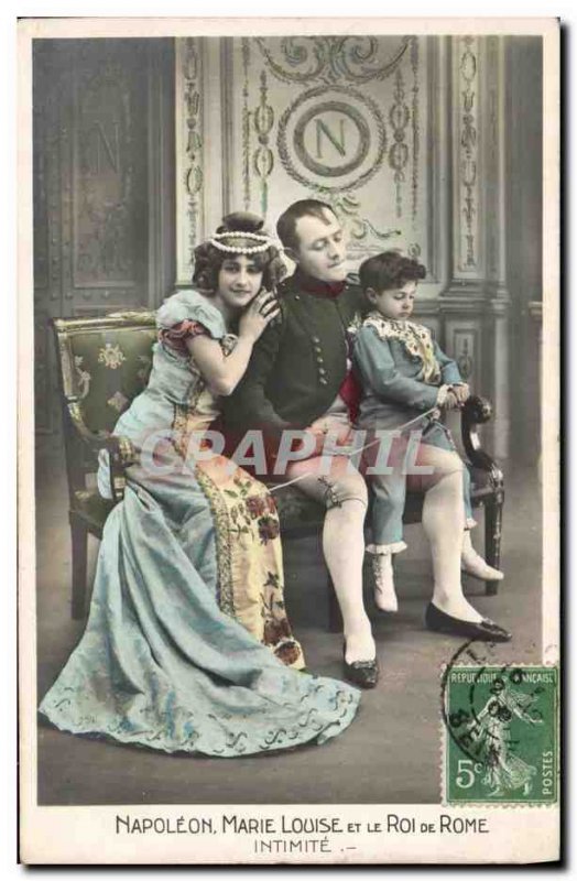 Old Postcard Fancy Napoleon Marie Louise and the King Erome