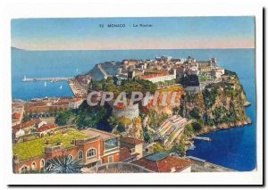 Monaco Old Postcard The rock