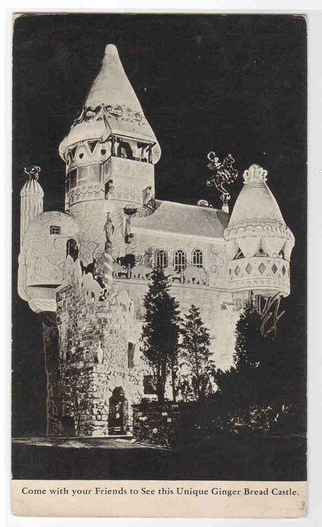 Ginger Bread Castle National Biscuit Co Hamburg New Jersey 1933 postcard