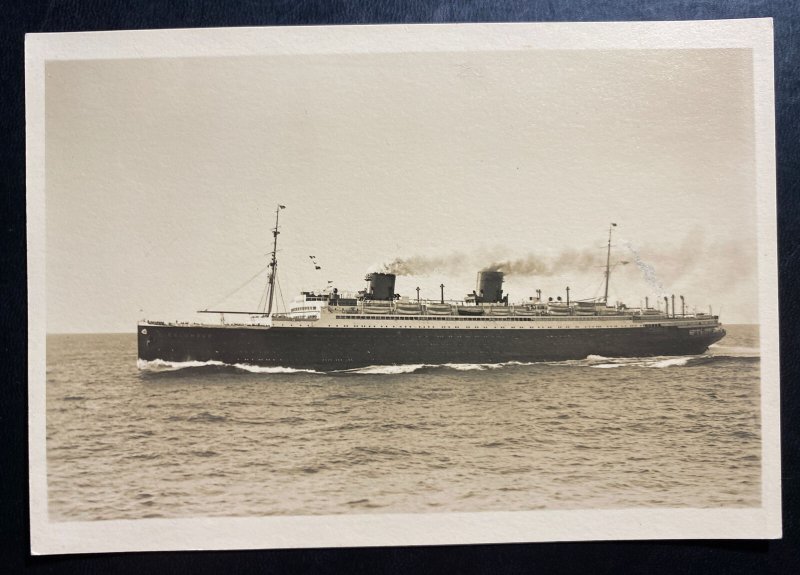 Mint Germany Real Picture Postcard RPPC Lloyd Bremen SS columbus Ship B