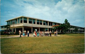 Vtg 1950s Catholic University of Puerto Rico Cardinal Spellman Hall PR Postcard