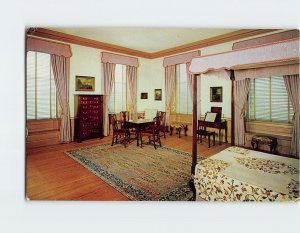 Postcard Mauve Bedroom, Tryon Palace Restoration, New Bern, North Carolina