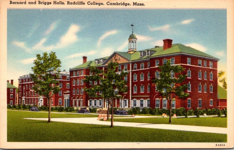 Massachusetts Cambridge Barnard and Briggs Halls Radcliffe College