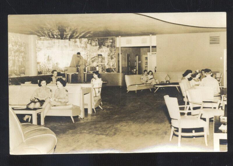 RPPC NAPPANEE INDIANA CAFÉ RESTAURANT INTERIOR REAL PHOTO POSTCARD