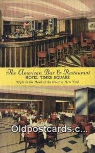 American Bar & Restaurant, New York City, NYC USA Unused 