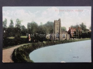 Staffordshire LICHFIELD St. Chad's Church c1904 Old Postcard by Valentines