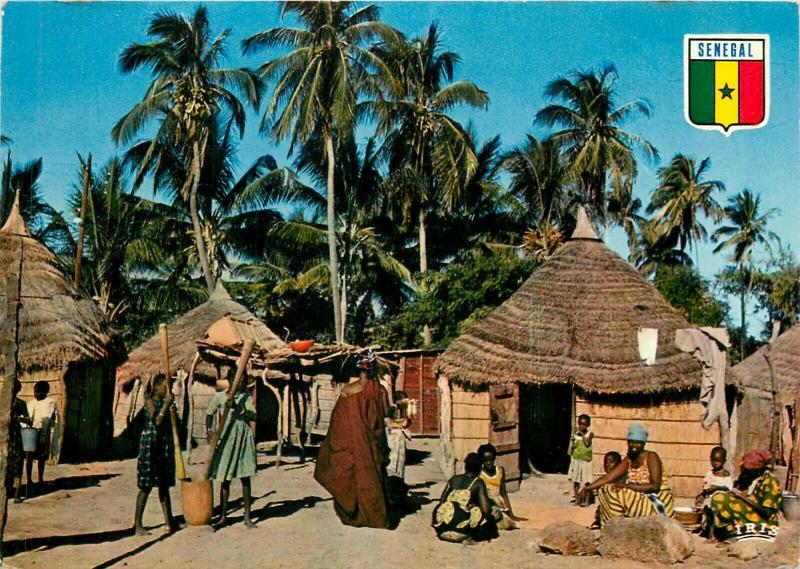 Senegal a typical village scene in Casamance