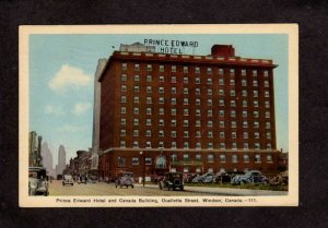 ON Prince Edward Hotel Windsor Ontario Canada Carte Postale Postcard