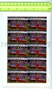 500836 St.Vincent English team Soccer Football colour separations IMPERF sheet