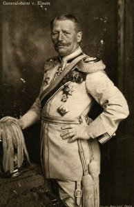 1916 Generalobert v. Einem Welfare Wohlfahrts 21 Batt. Feldpost German -P11