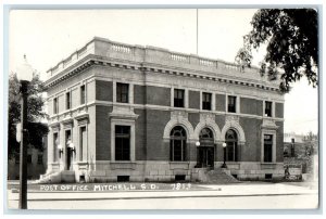 c1910's Post Office Building Mitchell South Dakota SD RPPC Photo Postcard