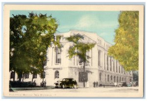 Moncton New Brunswick Canada Postcard Post Office Building c1940's Vintage