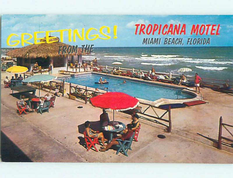 Pre-1980 TROPICANA MOTEL Miami Beach Florida FL s9550