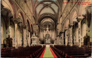 Interior of St. Anthony's Church, St. Louis MO c1912 Vintage Postcard U66