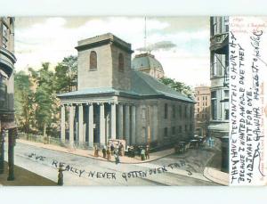 Pre-1907 KING'S CHAPEL Boston Massachusetts MA Q2130