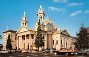 St. Joseph's Church, San Jose, California Old Cars c1950s Vintage Postcard