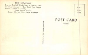 Venice Florida Gulf Restaurant Vintage Postcard AA89965