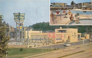 Arlington Virginia~South Gate Motor Hotel~Kiddle Pool~Shirley Highway~1950s Car