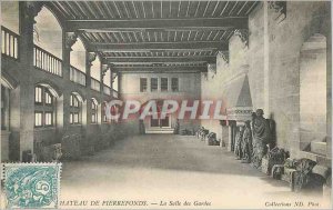 Old Postcard Chateau de Pierrefonds La Salle des Gardes