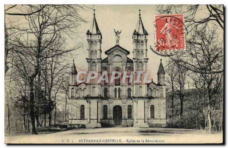 Old Postcard Betharram Lestelle Church Of The Resurrection