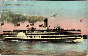 Postcard BOAT SCENE Toledo Ohio OH AL3206