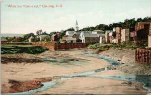 Canning NS Nova Scotia When Tide Is Out c1914 Postcard E72