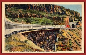 Arizona - Streamliner Crossing Johnson's Canyon - [AZ-376]