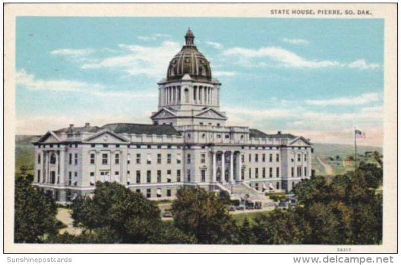 South Dakota Pierre State House 1941 Curteich