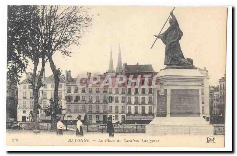 Bayonne Old Postcard Place of Cardinal Lavigerie