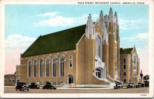 Postcard TX Amarillo - Polk Street Methodist Church