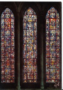 Religion Postcard - Stained Glass Window, Cathedrale De Reims, Marne  LE18