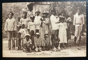 Mint New Caledonia Real Picture Postcard RPPC Native Family