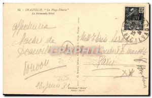 Old Postcard Deauville La Plage Fleurie The Normandy Hotel