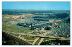 c1960 Aerial View Martin Plant Airport Middle River Maryland MD Vintage Postcard