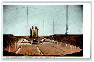 c1905s Interior of Tabernacle, Salt Lake City Utah UT Posted Antique Postcard 