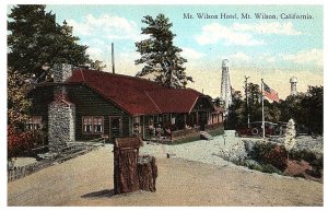 Mt Wilson Hotel & Water Towers Mt Wilson Los Angeles California Postcard