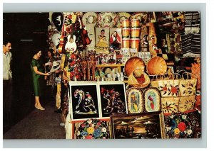 Chrome Postcard Nuevo Laredo Piedras Negras Mexican Border Market Place Unposted 