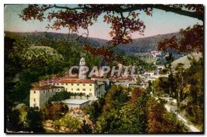 Old Postcard Laghet And The Monastery Route De La Turbie