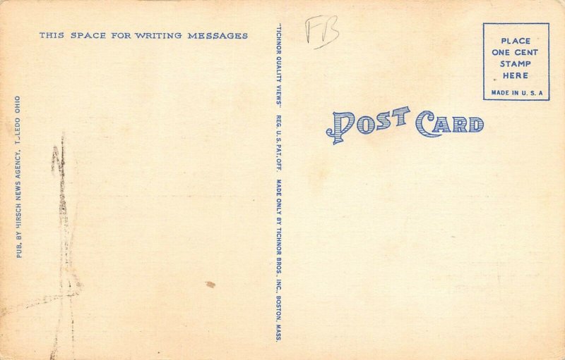 LP06  Toledo  Ohio Postcard Maumee River Bridge