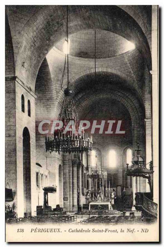 Old Postcard Perigueux P?rigueux Cathedral Nave