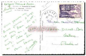 Old Postcard Fontenay Le Comte (Vendee) Forest of Mervent The Bridge deluge