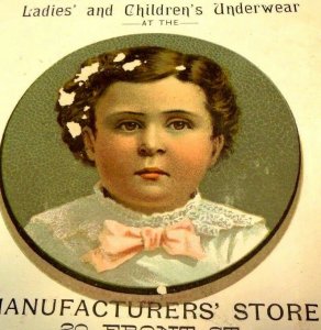 Ladies & Children's Underwear at Manufacturers' Store 20 Front St. Trade Card D2