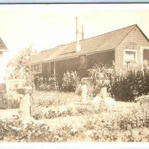 1920s-30s Charming Summer House RPPC Vancouver BC Photo Home Plants Postcard A44