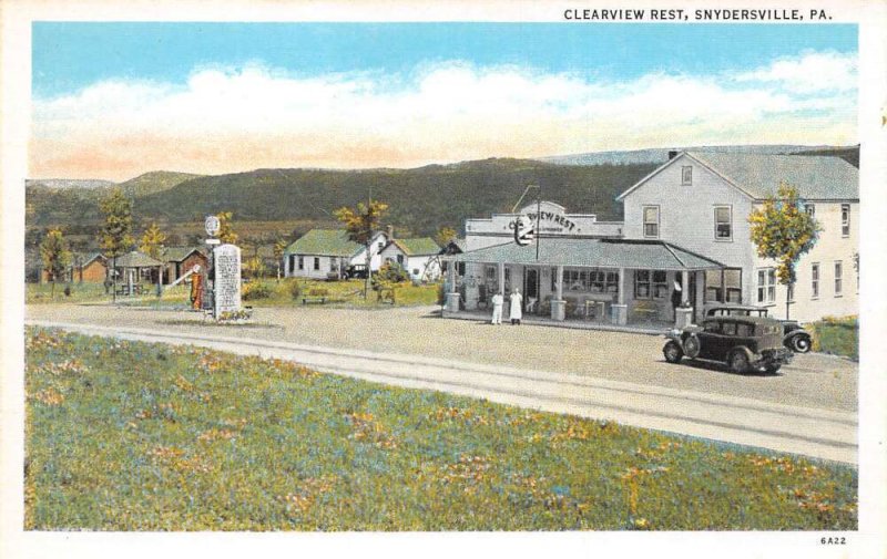 Syndersville Pennsylvania Clearview Rest Vintage Postcard AA82878