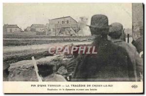 VINTAGE POSTCARD Prison End of a terror tragedy of Choisy the King Explosion ...