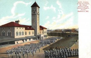 BALTIMORE, Maryland MD   5TH REGIMENT RETURN~Mt Royal Station MILITARY  Postcard